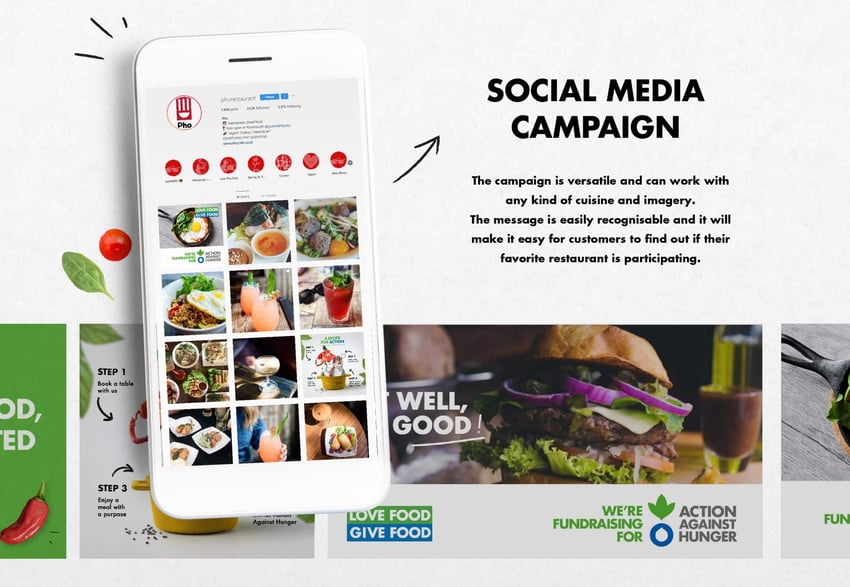 action against hunger brand refresh social media campaign