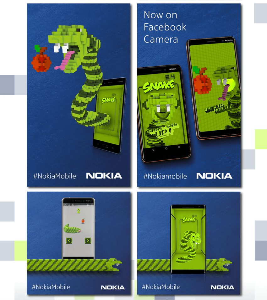 You Can Now Play Nokia's Iconic Snake Game On Facebook's Augmented Reality  Platform